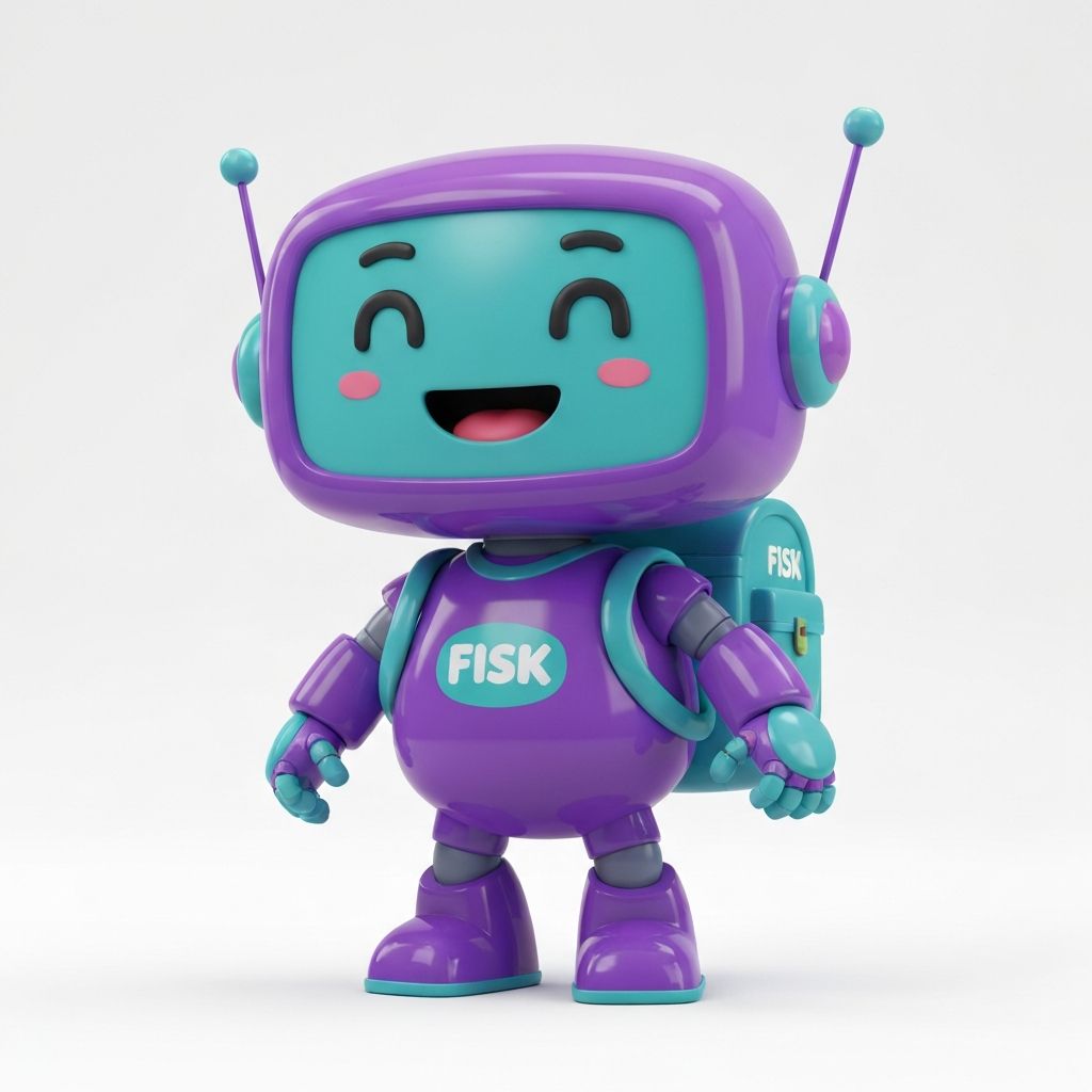 Mascote robô Fisk